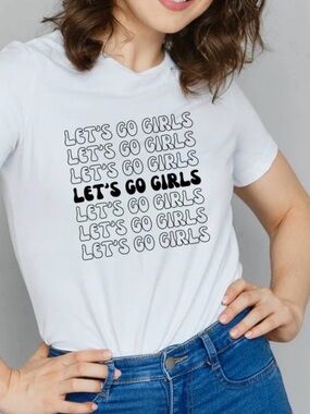 Let’s Go Girls Shania Twain Western Unisex T-shirt White XL